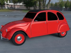 citroen 2cv hdri 3D 模型