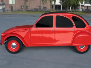 citroen 2cv hdri 3D 模型