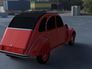 citroen 2cv hdri 3D 模型