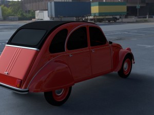 citroen 2cv hdri 3D 模型