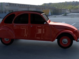citroen 2cv hdri 3D 模型