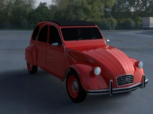 citroen 2cv hdri 3D Model