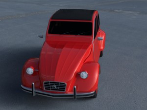 citroen 2cv hdri 3D 模型