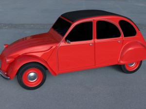 citroen 2cv hdri 3D 模型