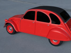 citroen 2cv hdri 3D 模型