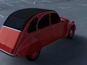 citroen 2cv hdri 3D 模型