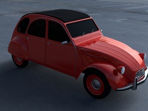 citroen 2cv hdri 3D 模型