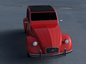 citroen 2cv hdri 3D 模型