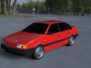 volkswagen passat b3 hdri 3D Модель