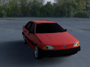 volkswagen passat b3 hdri 3D Модель