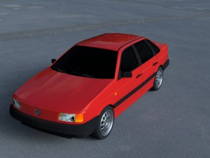 volkswagen passat b3 hdri 3D Модель