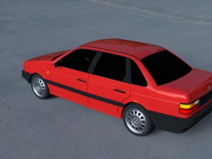 volkswagen passat b3 hdri 3D Модель