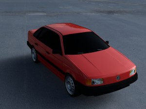 volkswagen passat b3 hdri 3D Модель