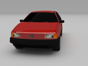 volkswagen passat b3 hdri 3D Модель