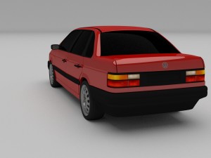 volkswagen passat b3 hdri 3D Модель