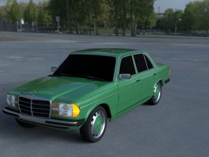 mercedes-benz w123 hdri Modello 3D