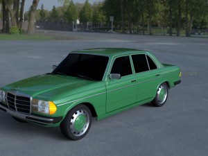 mercedes-benz w123 hdri 3D Модель