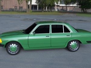 mercedes-benz w123 hdri 3D Модель