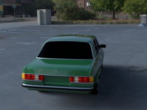 mercedes-benz w123 hdri 3D Модель