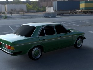 mercedes-benz w123 hdri 3D Модель