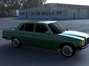 mercedes-benz w123 hdri 3D Модель