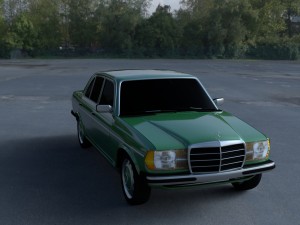 mercedes-benz w123 hdri 3D Модель