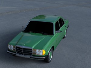 mercedes-benz w123 hdri 3D Модель