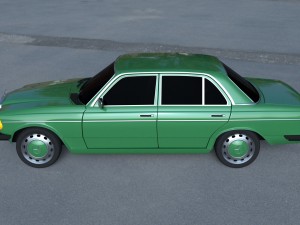 mercedes-benz w123 hdri 3D Модель