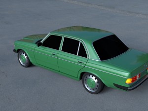 mercedes-benz w123 hdri 3D Модель