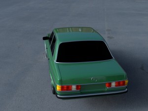 mercedes-benz w123 hdri 3D Модель