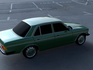 mercedes-benz w123 hdri 3D Модель