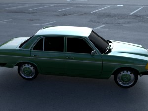 mercedes-benz w123 hdri 3D Модель