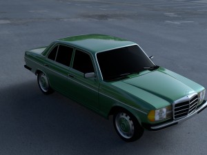 mercedes-benz w123 hdri 3D Модель