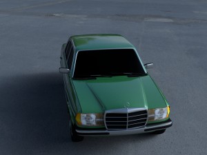 mercedes-benz w123 hdri 3D Модель