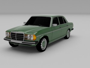 mercedes-benz w123 hdri 3D Модель