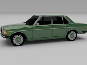 mercedes-benz w123 hdri 3D Модель