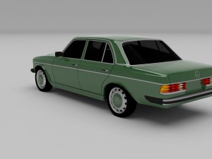 mercedes-benz w123 hdri 3D Модель