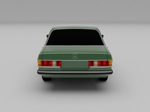 mercedes-benz w123 hdri 3D Модель