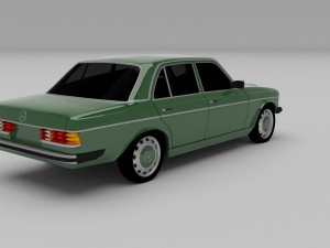 mercedes-benz w123 hdri 3D Модель
