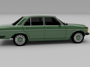 mercedes-benz w123 hdri 3D Модель