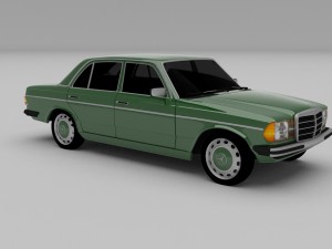 mercedes-benz w123 hdri 3D Модель