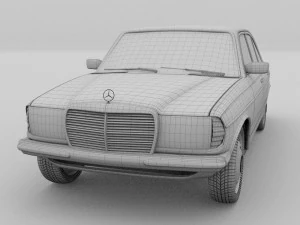 mercedes-benz w123 hdri 3D Model