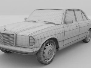 mercedes-benz w123 hdri 3D Model