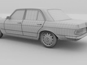 mercedes-benz w123 hdri 3D Model