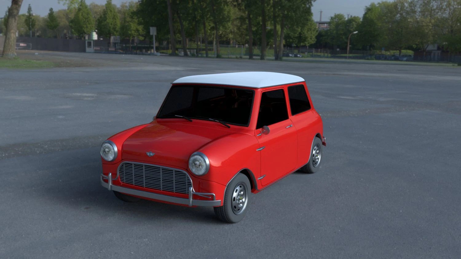 mini cooper hdri 3D Model .c4d .max .obj .3ds .fbx .stl .blend 