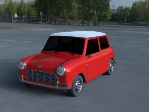 mini cooper hdri 3D Model