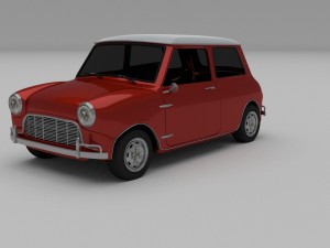 mini cooper hdri Modelo 3D
