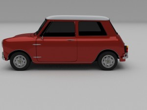 mini cooper hdri Modelo 3D