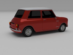 mini cooper hdri Modelo 3D