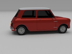 mini cooper hdri Modelo 3D